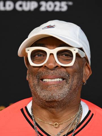 US director and executive producer Spike Lee poses on the Golden Carpet upon arrival for the FIFA Club World Cup 2025 final football match between England's Chelsea and France's Paris Saint-Germain at the MetLife Stadium in East Rutherford, New Jersey on July 13, 2025. (Photo by ANGELA WEISS / AFP)